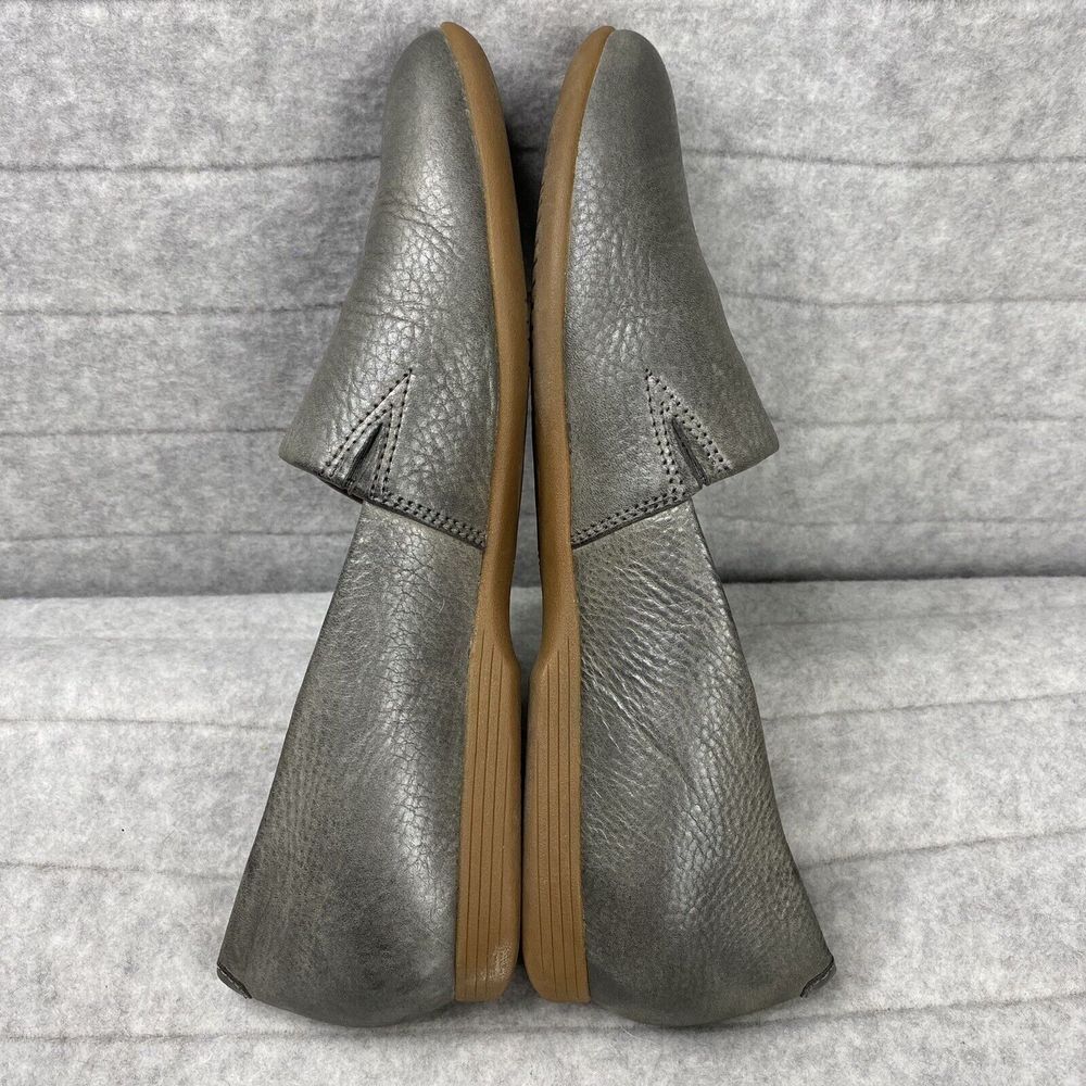 Dansko Gray Leather Flats - Picture 7 of 9